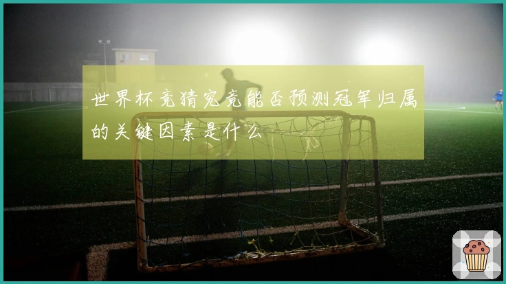 世界杯竞猜究竟能否预测冠军归属的关键因素是什么