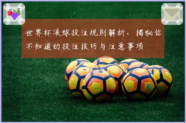 世界杯滚球投注规则解析，揭秘你不知道的投注技巧与注意事项